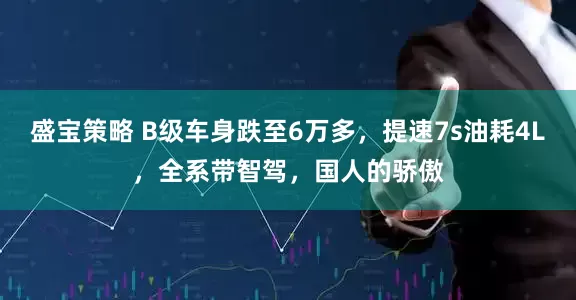盛宝策略 B级车身跌至6万多，提速7s油耗4L，全系带智驾，国人的骄傲